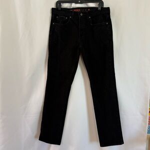 urban pipeline Black Dark Wash Slim Straight Jeans MaxFlex Size W33xL30 EUC